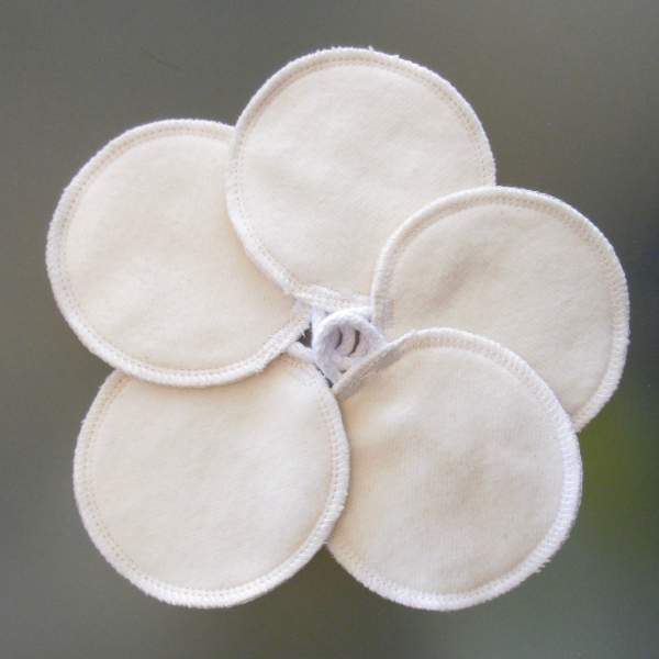 Waschbare Abschmink-Pads 5er Set, Bio-Baumwolle GOTS